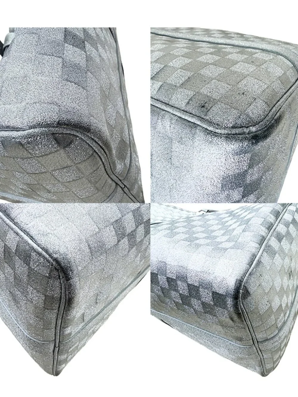 Louis Vuitton Keepall Bandoulière 50 Damier Glitter Silver Printemps Été 2022